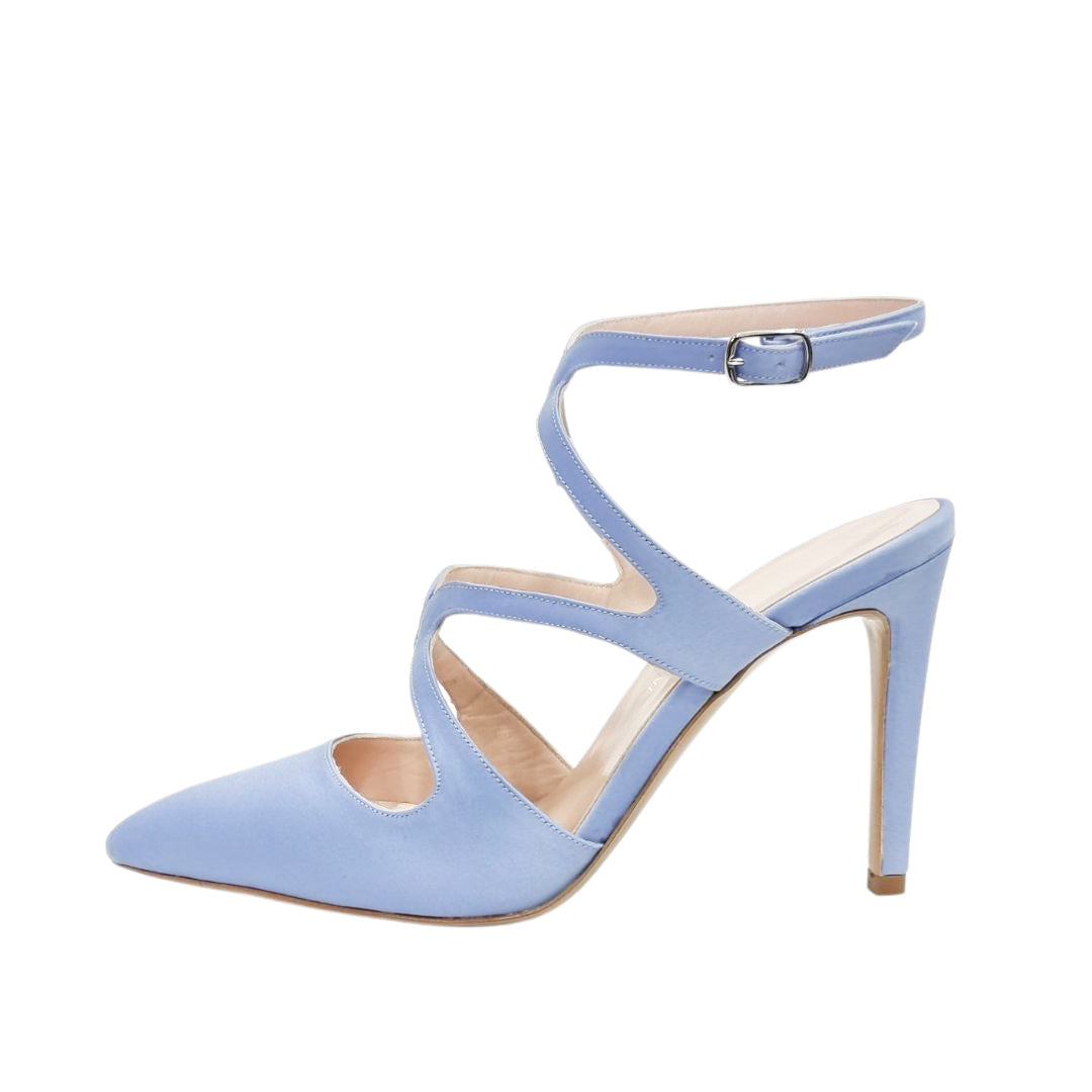 Scarpe cerimonia con fasce su collo piede –1