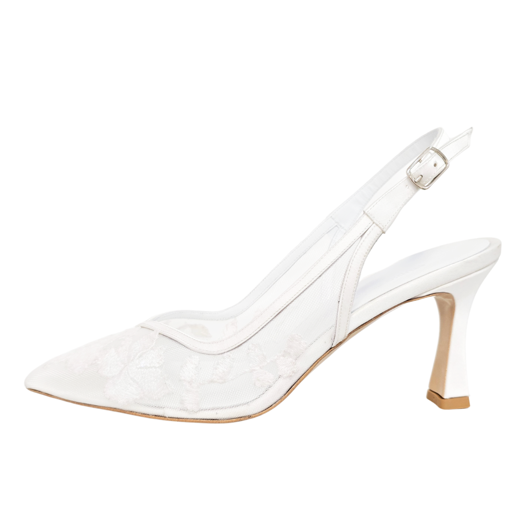 Scarpe in rete e pizzo da sposa –