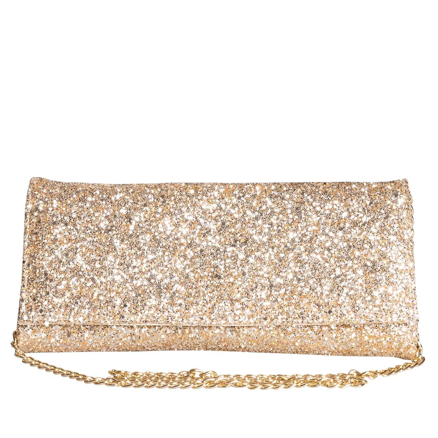 Glitter Pochette Oro Argento Pochette Brillantina Borse Borsa