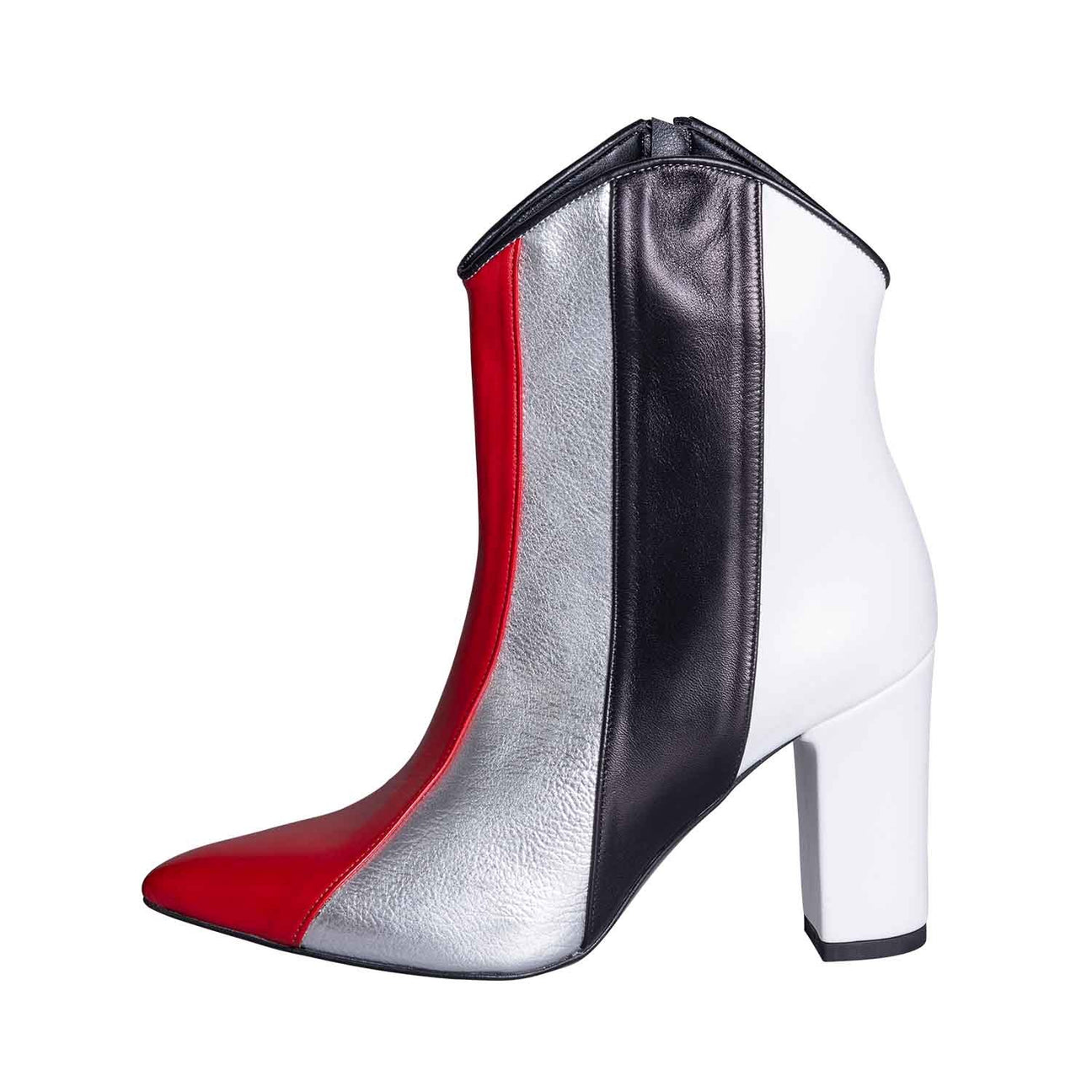 Tronchetti da donna multi color tacco alto made in italy studio creazioni tacco 9cm