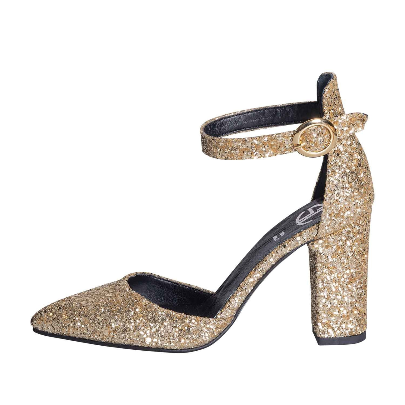 Tacchi a punta glitter platino made in italy vera pelle studio creazioni 