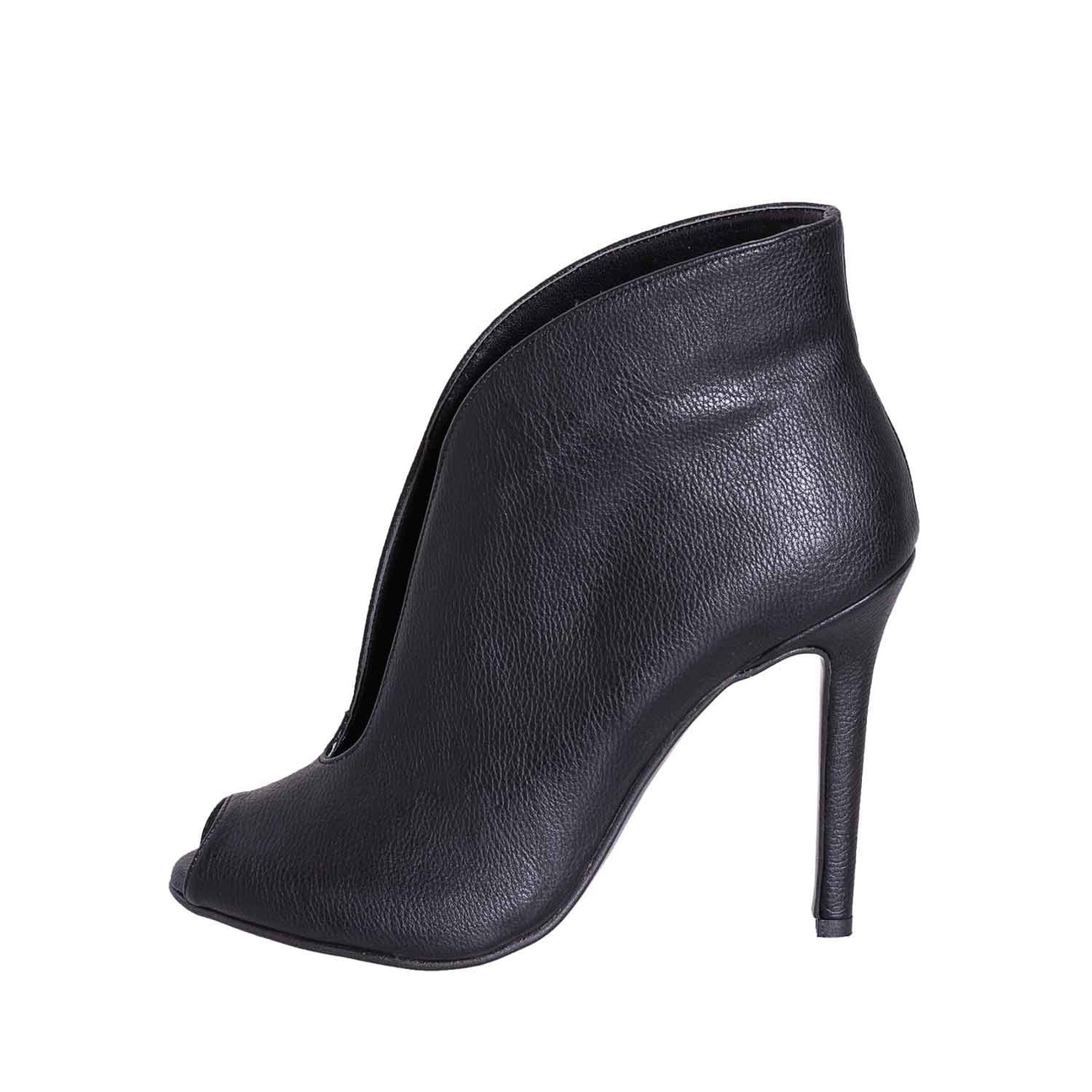 Tronchetti open toe tacco alto neri