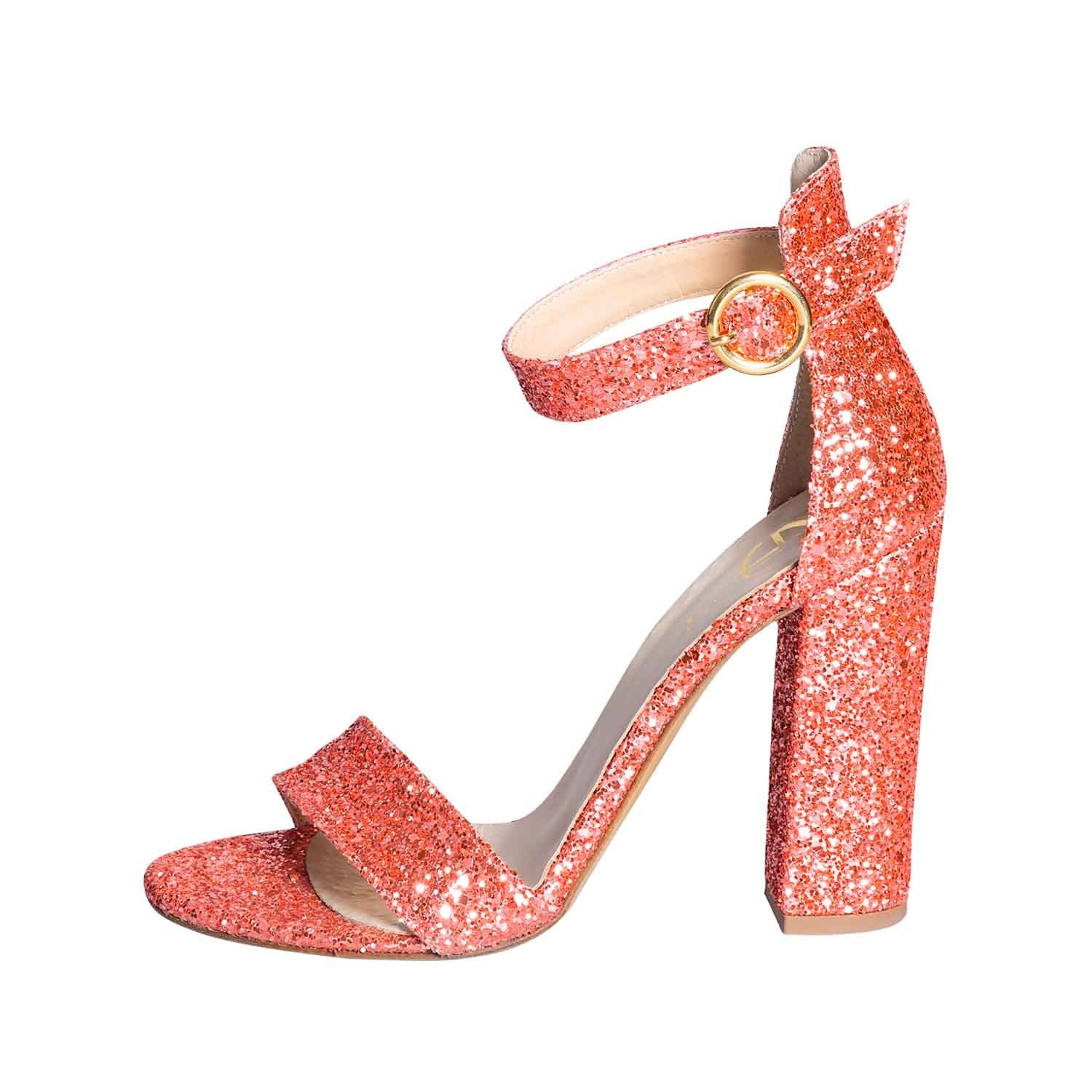 Sandali Corallo Scarpe Eleganti Corallo Scarpe Corallo Con Tacco