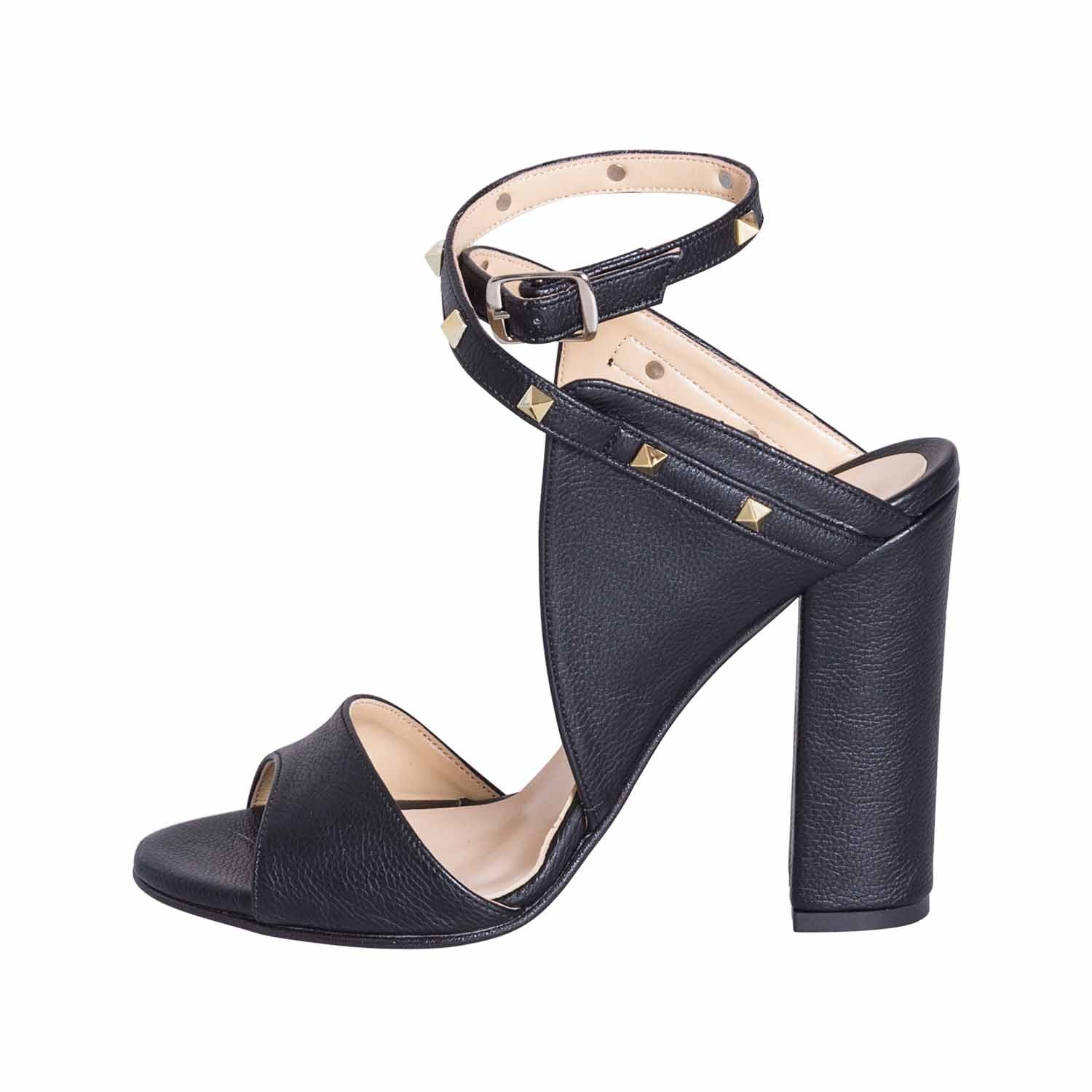 Tacco Largo Scarpe Con Il Tacco E Borchie Sandali Con Borchie E