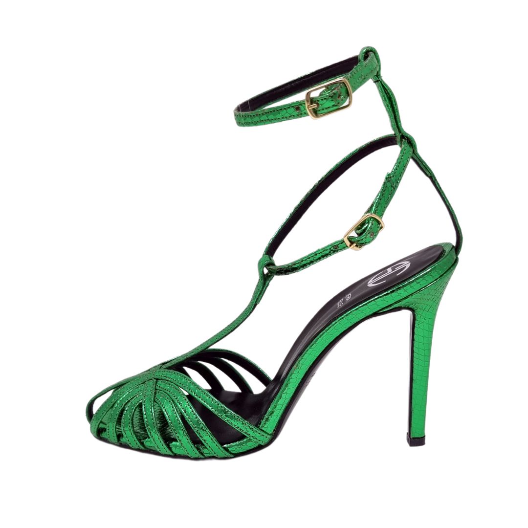 Sandali chiusi avanti con cinturino alla caviglia