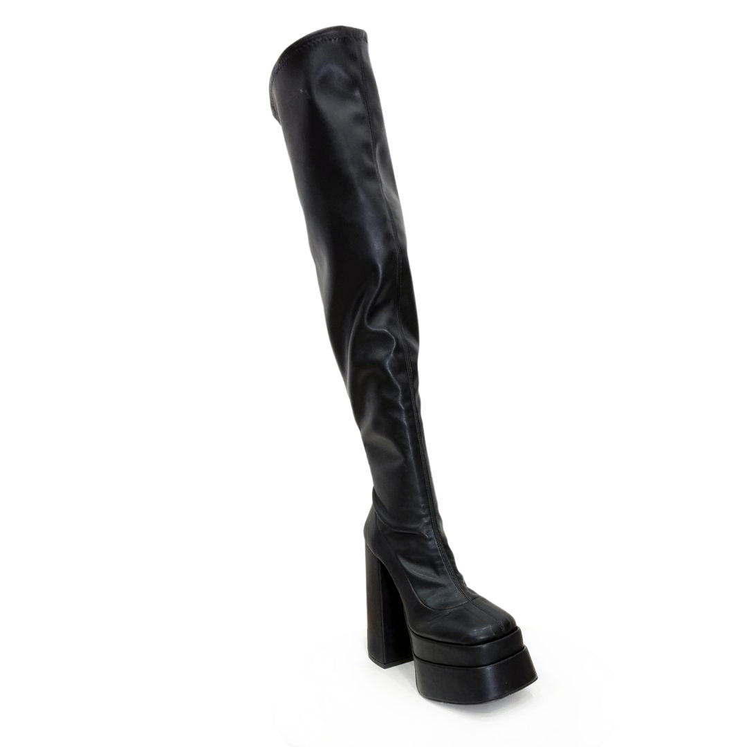 Stivali Elasticizzati Ginocchio Donna Stivali Sopra Il Ginocchio